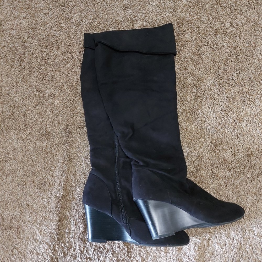 George Black High Calf Boots